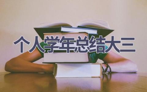 个人学年总结大三(16篇范文）插图
