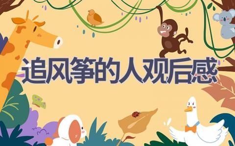 追风筝的人观后感(10篇范文）插图