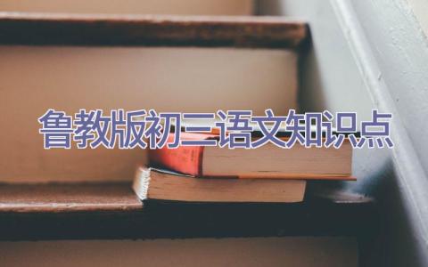 鲁教版初三语文知识点插图
