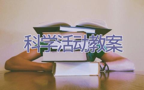 科学活动教案插图