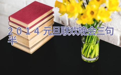 2014元旦联欢晚会三句半插图