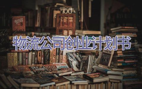 物流公司创业计划书插图